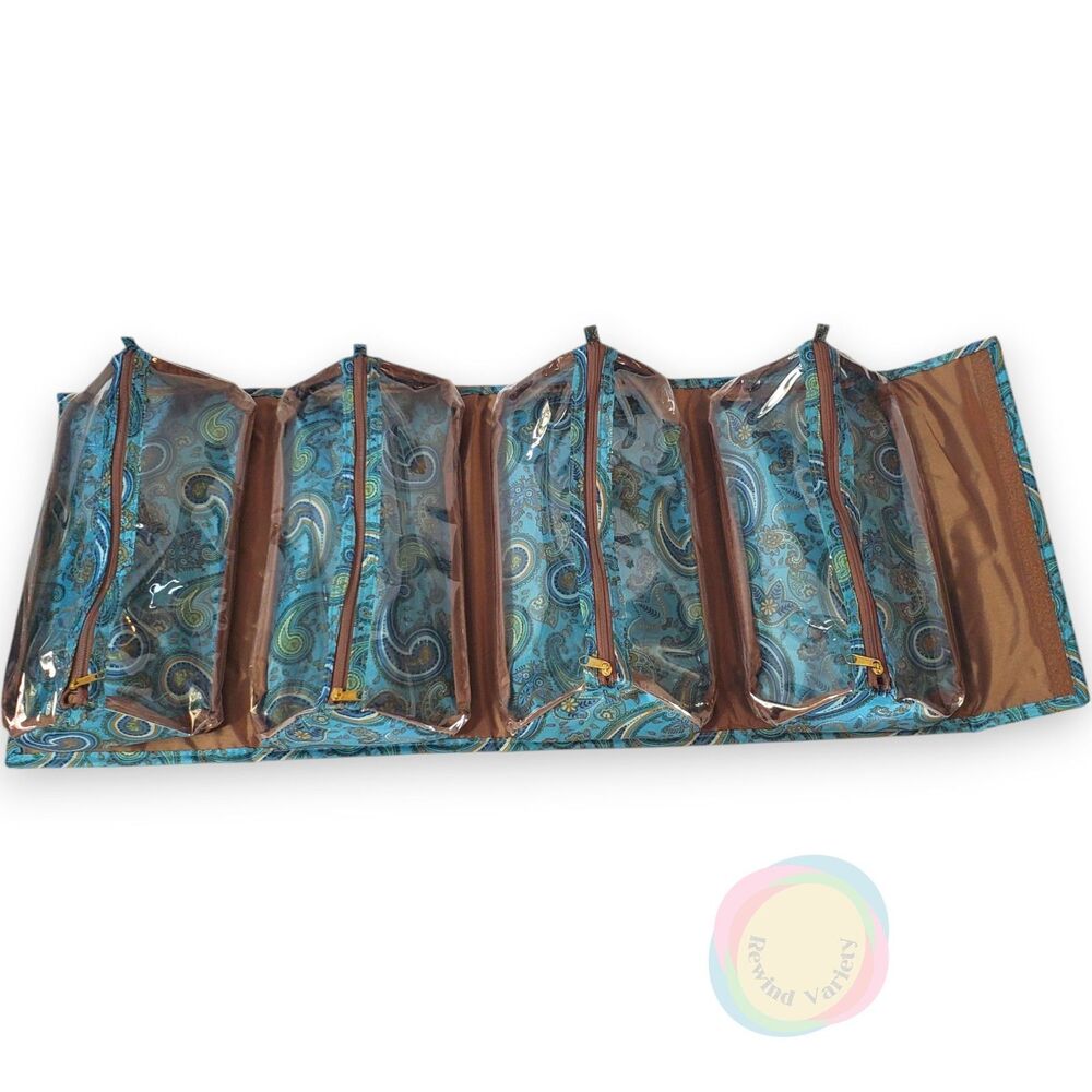 Joy Mangano 5 Pc Better Beauty Case Set Blue NWOT - Picture 6 of 16